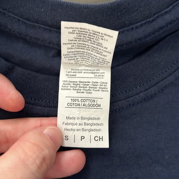 CCR Graphic Logo TShirt Blue Size Small - Picture 4 of 4